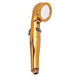 アラミック シャワーヘッド シルキンシャワー・ゴールド 節水 高水圧 水量調整可 止水ボタン 日本製 ST-GDX1A