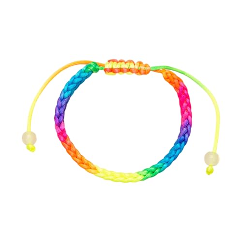 Multicolor Cord Wristband Woven with Sizing Comfortable Luck Charms for Casual Wear & Special Cotton Cord Jewelry