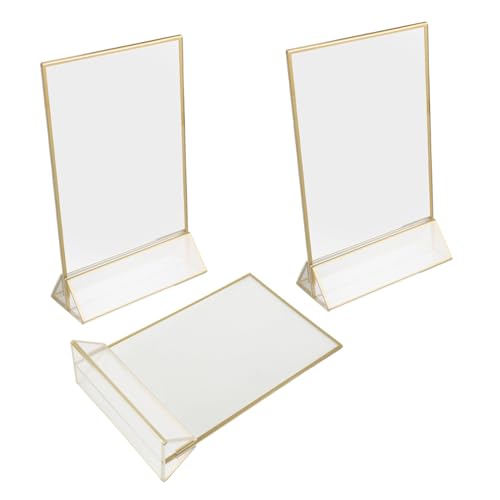 Présentoir de table acrylique Tofficu transparent x3 pour stopper le désordre sur comptoir