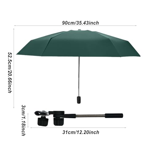 Miniatura 5 de Cochecito Del Paraguas Del Bebé, Sombrilla Del Cochecito De Bebé Paraguas Ajustable De 360 Con Abrazadera Paraguas Para Silla Con Protección Uv, Sombrilla Para Cochecito De Bebé, Cochecito De Beb