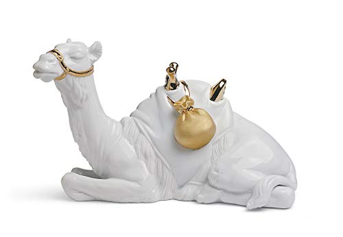 LLADRÓ Figura El Camello En Belén. Lustre Oro. Figura Camello (Belén) de Porcelana Cover