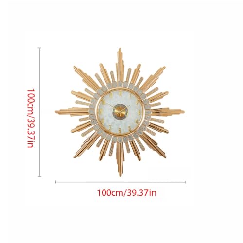 Horloge murale salon moderne XJBTBA pendule décorative silencieuse b