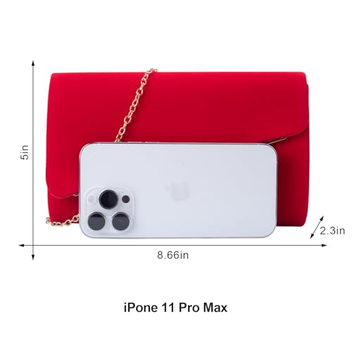 Image of Clutch Purses for Women Evening Bag Faux Suede Formal Party Wedding Cocktail Prom