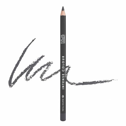 MUA Makeup Academy Intense Colour Pencil Eyeliner, Total Eclipse - Vegan & Cruelty Free