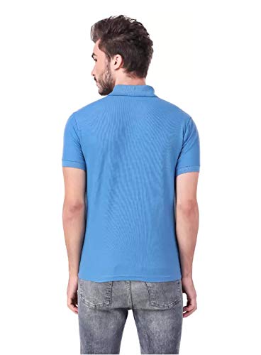 Image of KEOTI Poly Cotton(Mattey) Collar Neck Half Sleeves Tshirt for Men & Boys (Pack of 3), Plain-Regular Fit, Casual Wear, Polo Tees for Daily Use Stylish Comfortable Men's T-Shirt