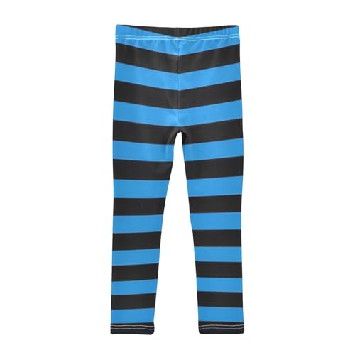 Striped Leggings for Girls Yoga Dance Pants Stretch High Waisted Ankle Length Tights Kids Leggings2