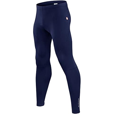 qualidyne Men's Cycling Bike Pants 4D Padded Road Bicycle Tights Outdoor Biking Leggings Cover