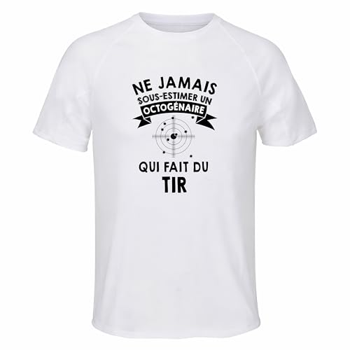 Maillot de sport homme tir octogénaire anti-transpiration manches courtes