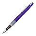 PILOT MR Retro Pop Collection Fountain Pen in Gift Box, Purple Barrel with Elipse Accent, Fine Point Stainless Steel Nib, Refillable Black Ink (91434)