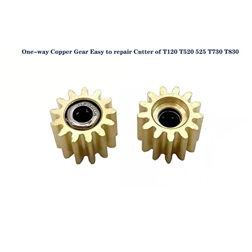 XIAOXIA 1PC X Copper Gear CQ890-67091 CQ890-67108 CQ890-67066 CQ890-67017 Copper Gear Fix Cutter Kit Assembly Compatible with HP DesignJet T120 T520 T525 T530 T730 T830 - Thumbnail 2