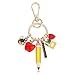 Mikovivi Teacher Keychain, Colorful Zinc Alloy Cute Apple Pencil Purse Pencil Apple Key Chain Bag Charm Keyring Teacher Stuff Accessories for Appreciation Key Ring Women Gifts