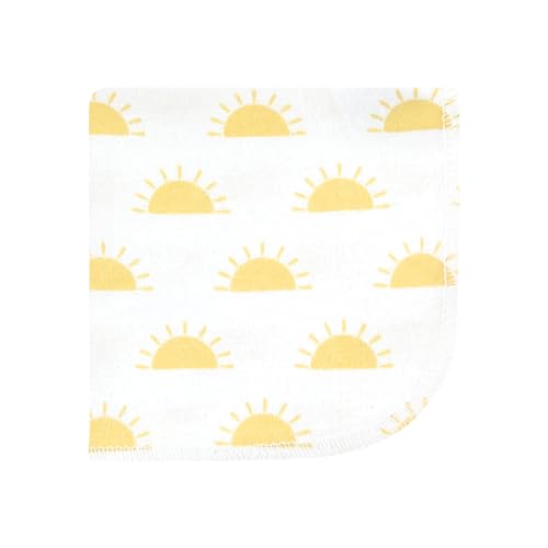 Image of Hudson Baby Unisex Baby Flannel Cotton Poly Washcloths, Desert Cactus 10 Pack, One Size