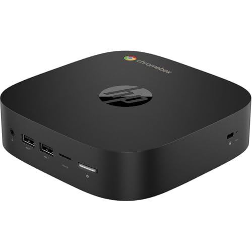 Image of HP Chromebox G4 Chromebox - Intel Core i5 13th Gen i5-1345U - vPro Technology - 8 GB - 64 GB Flash Memory Capacity - Desktop Mini - Intel Chip - ChromeOS - Intel Iris Xe Graphics DDR4 SDRAM - IEEE 802