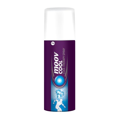 Moov Cool Pain Relief Spray 35g | Ideal for Sports & Gym related injuries | Quick action from Back Pain, Muscle Pain, Joint Pain, Knee Pain | 100% Natural Active Menthol