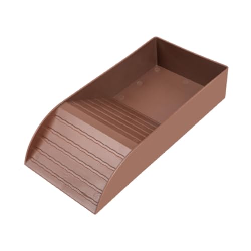 Fonowx Reptiliennapf mit Wasserschale für Schildkröten, Schräges Design, Klein