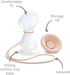 Tire-lait manuel Munchkin® - Tire-lait portable pour exprimer le lait à la maison, au travail et en déplacement, 4 onces, silicone