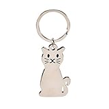 Schenken Sie Freude und ein Lächeln mit diesem silberfarbenen Katzen-Schlüsselanhänger. Dieser niedliche Kater ist das perfekte Geschenk für Frauen und Damen, die Katzen lieben und ihr Haustier immer bei sich tragen möchten. Ob als Accessoire am Rucksack, an der Handtasche oder am Schlüsselbund - dieser Schlüsselanhänger ist eine tolle Ergänzung für jeden Tag. Überraschen Sie Ihre Freundin, Mutter, Schwester oder Tochter mit diesem süßen Geschenk