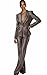Sequin Suits for Women One Button Blue Womens Suit 2 Piece Fashion Blazer and Wide Leg Pants Night Shiny Prom Tuxedo Size Small
