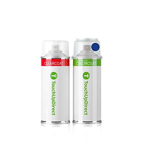 TouchUpDirect N6 Lightning Blue Compatible With Ford Exact Match Touch Up Paint Aerosol - Essential Package