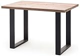 ceruser une table en chene massif Table haute en bois d'une finition chêne cérusé et piètement en métal laqué anthracite, elle donnera une touche de déco à votre intérieur.
