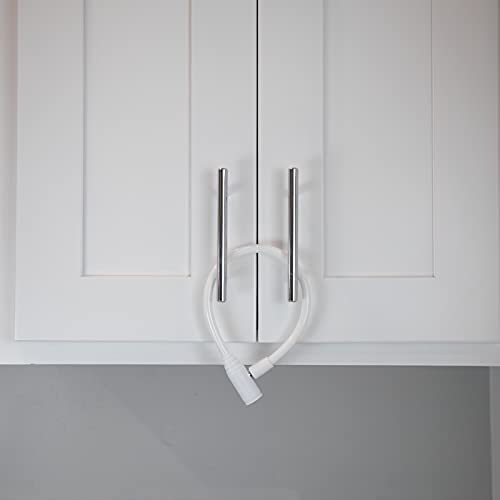 Urban August Original Fridge Lock Cabinet Locks With Keys - French-Door Refrigerator Lock For Kids Adult - Multifunctional Cable Lock For Fridge Cabinet Bike Stroller (Regular, White - 2 Pack) #TOP2