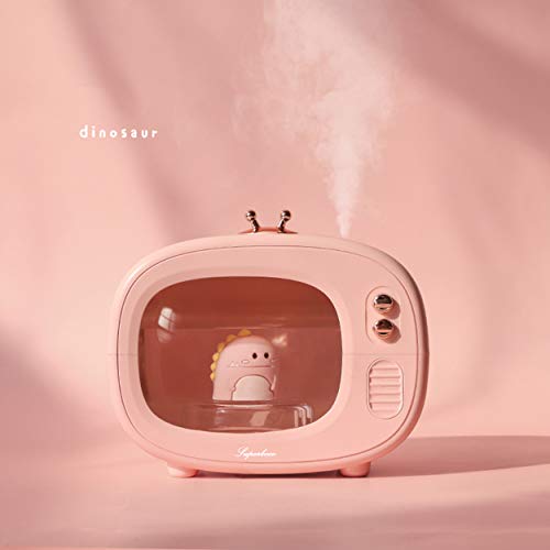 Cool Mist Animal Humidifiers, Led Nightlights, Superbcco Mini Cute Usb Humidifier, 30Db Whisper-Quiet, 400Ml, 800Mah Wireless, Usb Charging For Bedroom (Pink) #TOP5