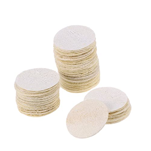 Éponges de luffa exfoliantes réutilisables en lot de 50 pour un nettoyage visage au quotidien