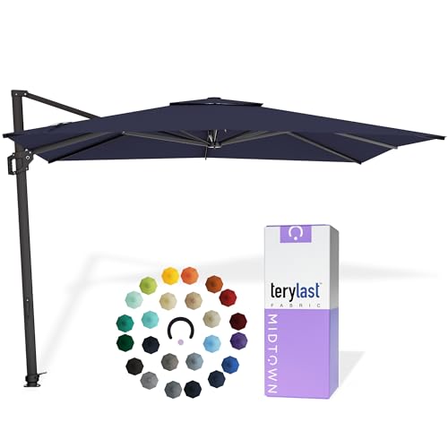 Image of Midtown Umbrellas Grande Square - 9 x 9 Ft Cantilever Umbrella