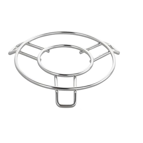 Image of Ajay's Shoppe Stainless Steel Hot Pot Stand Set of 2 | Heat Resistant Trivet for Kitchen Counter & Dining Table | Pot Holder for Cookers, Pans, Kadhai & Serving Dishes