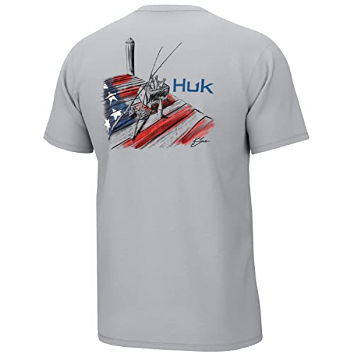 HUK Men's Kc Scott Short Sleeve Tee, Performance Fishing T-Shirt