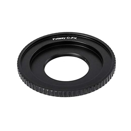 Fotasy 16mm C Mount lens to Fuji X Adapter, Cine Movie Lens to Fujifilm X Mount Adapter, Compatible with Fujifilm X-Mount Cameras X-Pro2 X-E2 X-E3 X-A5 X-M1 X-T1 X-T2 XT3 X-T10 X-T20 X-T30 X-H1