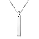 Perfecto Regalo de Joyería: el collar barra es simple pero clásico, nunca pasa de moda. El mejor regalo para marido, esposa, padre, madre, hermano, hermana, amigos en Navidad, día de la madre, día de San Valentín, día del padre, cumpleaños, año nuevo
