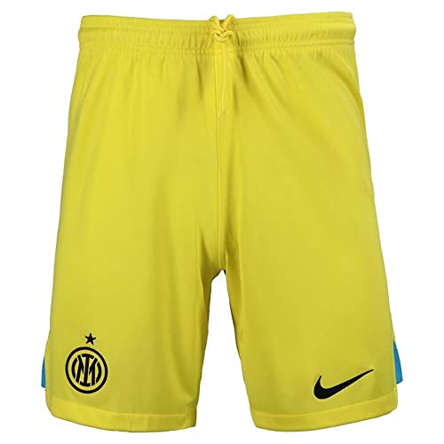 Pantaloncini da calcio Nike, Inter M Nk DF Stad Short 3R, Pantaloncini da Calcio, Giallo Giallo Vibrante/Vibrante/Nero, L, Uomo