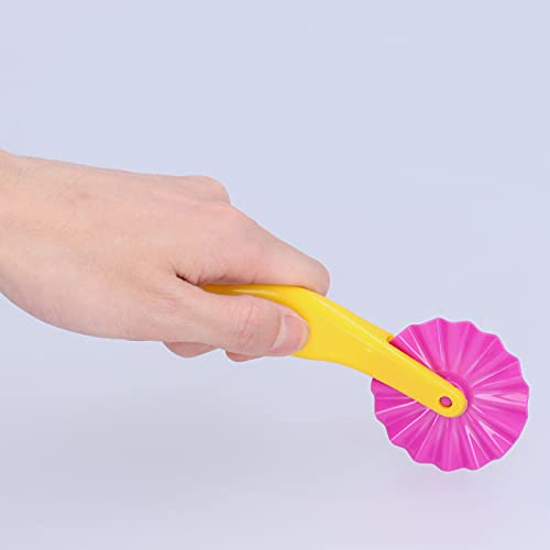 SUNGOOYUE Playdough Tool Kit, Plastic Clay Dough Tools 6pcs Colorful Roller and Cutters, DIY Modeling Clay Accessories for Toddlers Preschool Sensory Activities and Pottery Play - Image 4