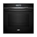Siemens HR776G1B1, iQ700 Smarter Einbau-Backofen mit Dampffunktion, 60 x 60 cm, Made in Germany, Schwarz, activeClean Pyrolyse & humidClean Hydrolyse, Air Fry, Automatikprogramme, Farbiger Touchscreen