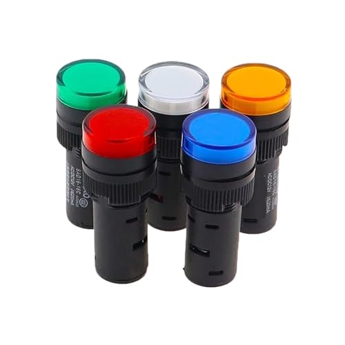Voyant d'alerte LED 16mm blanc haute visibilité 110V pour sécurité réseau - 3