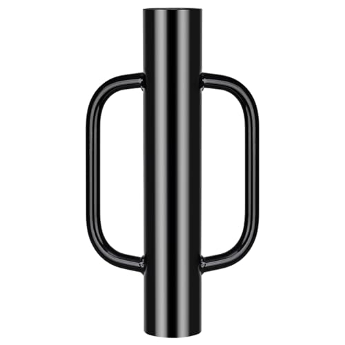 Gtongoko Zaunpfosten-Treiber, Rammer 5,4 kg, robuster Handpfosten-Pfounder mit Griff für U-Zaunpfosten, Pfostenlochbagger, Schwarz
