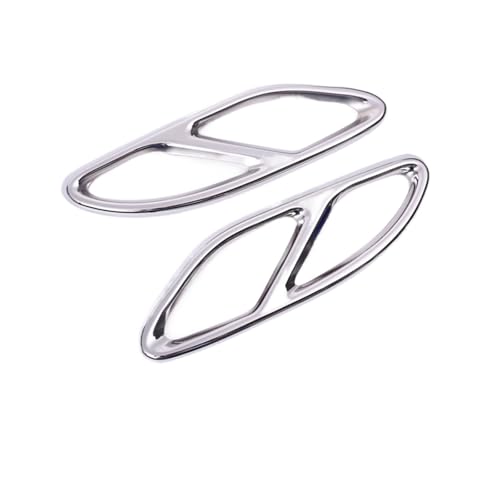 Embout d'échappement Mercedes W205 W213 X253 Finition Argent 23mm Cache Tuyau Haute Qualité