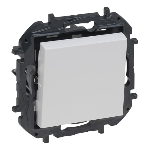 LEGRAND Poussoir composable 6A pour installation encastrée, gamme Niloé Step, couleur blanc, 398232B