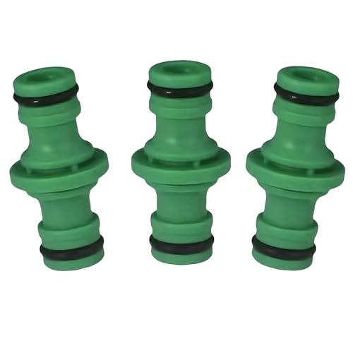 Double Yang Hose Connector Hose End Connector Garden Hose Connector Extender Used to Connect Hoses and Garden Irrigation (Green)