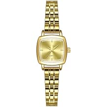 ADSBIAOYE Small Gold Watches for Women Vintage Square Ladies Quartz Wrist Watches Fashion Casual Bracelet Watch