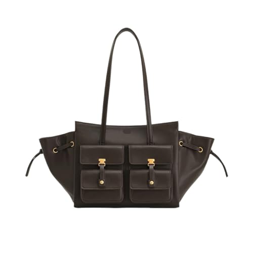 Sac fourre-tout grande capacité pour femme en coloris uni style Dumpling Bun