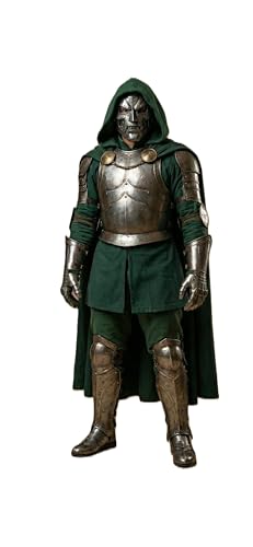 NauticalMart Doctor Doom Full Body Wearable Armor Suit- 18 Gauge Steel Cosplay & LARP Costume Full Villain Suit Roleplay Handcrafted Armor Set forHalloween Comic Con & Reenactment