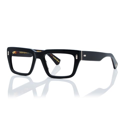 Image of Shisen Fox Habiki 2.0 Acetate Spectacles Frames for Men & Women with Demo Lenses | Classic Oval Full Rim Eyeglass Frame | Durable & Stylish Eye Frames for Men & Women