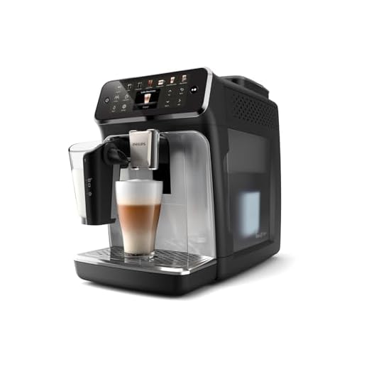Philips EP4446/70 Vollautomat LatteGo Espressomaschine, Serie 4400, SilentBrew Technologie, Schnellstart, aromatischer Kaffee aus frisch gemahlenen Bohnen, 12 heiße und kalte Getränke, schwarz chrom