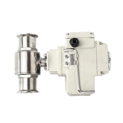 Vanne sanitaire à trois pinces 32mm pour automatiser le débit - 2