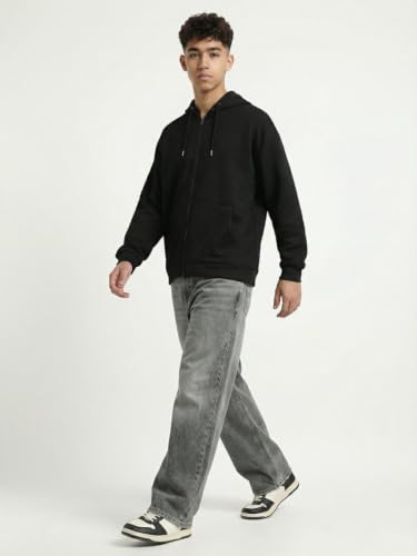 Image of Leriya Fashion Men Poly Cotton Fabric • Hooded Collar • Front Zipper • Lightweight • Casual Wear • S-3XL