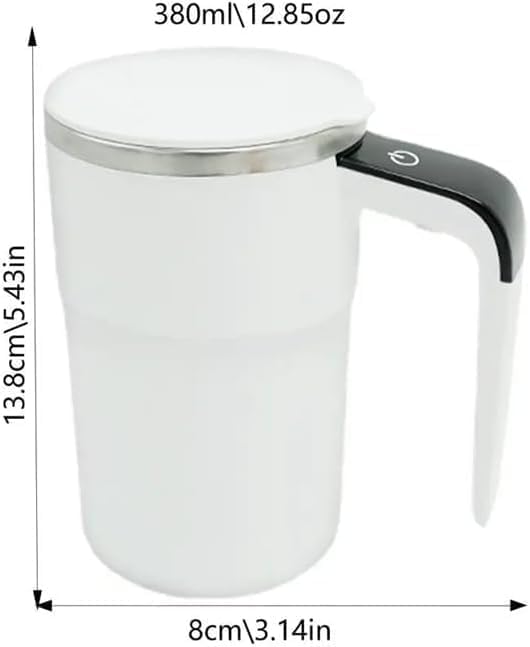Automatic stirring coffee cup, Auto Magnetic Coffee Mug with LED Display Temperature, Rechargeable Automatic Stirring Mug.A portable thermos cup essential for autumn and winter.