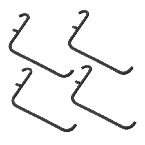 Veemoon 4 Pièces Crochets Métalliques pour Pegboard Lot de Crochets pour Rangement Outils Accessoires pour Projets Diy Organisation de Garage
