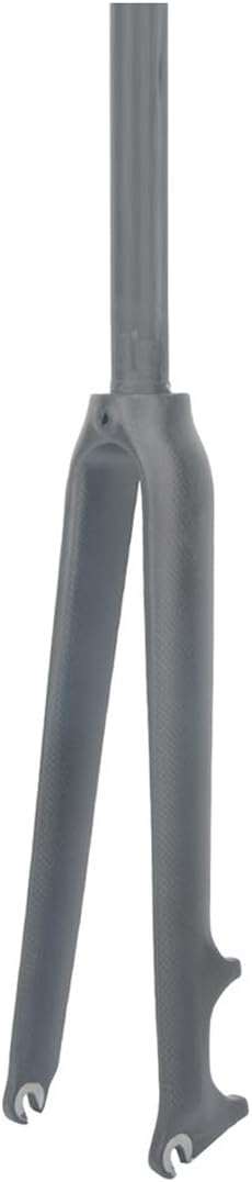700C Road Bike Rigid Fork Carbon Fiber Disc Brake Front Fork 1-1/8'' Straight Threadless Quick Release Fork